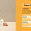 A spool of white thread, a stitching tool, and a needle sit on beige fabric. On the right, an orange sidebar from Schiffer Publishing’s "Tanned Leather Hand-Made Bags" lists leather bag patterns and crafting instructions.