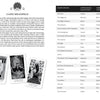 An open Pistis Sophia Tarot book from Schiffer Publishing, Ltd. shows Major Arcana meanings: the left page explains symbolism with three card illustrations, while the right lists cards with their astrological and Kabbalistic associations.