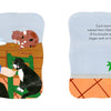 An older man with glasses feeds bread to a black and white cat, while a brown cat eats from the table. Inspired by Artists and Their Animals, A Purr-fect Painting by Schiffer Publishing, Ltd. features Matisse feeding his cats near an orange cat by a potted plant.