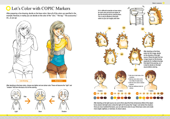 How to Render Attractive Characters with COPIC Markers by Schiffer Publishing, Ltd. is a drawing book ideal for manga and character creation, designed for use with your favorite COPIC markers.