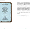 An open book, The Everglow by Schiffer Publishing, Ltd., shows a page titled First House on torn blue paper listing Physical Body, Self, and Interests. The opposite page details the First House’s astrological meaning and tie to astrology cards.