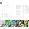 A table of contents from "Artfully Transforming Bottles & Plates" (Schiffer Publishing, Ltd.) lists glass craft topics and page numbers. Along the bottom are outdoor photos of creative glass bottle and plate projects for inspiration.