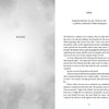 An open copy of "Iago’s Penumbra" by Schiffer Publishing, Ltd. shows its first chapter: the left page displays the word HERE, while the right is titled ONE with a Shakespeare quote and several paragraphs of narrative text.